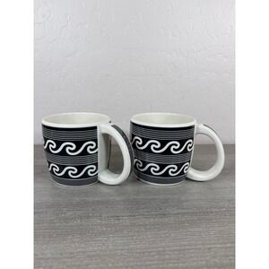 2 HF Coors Western National Parks Association Wind Coffee‎ Mug Black White USA